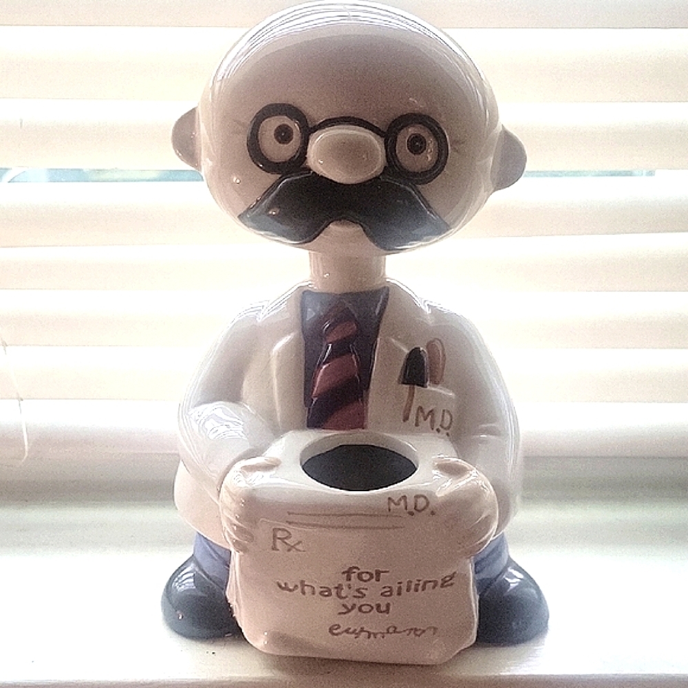 Bobble Buddy "Doctor - Whatever's Ailing You" Ceramic Bank, 2002